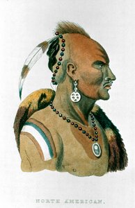 Sewessissing, az iowai indiánok vezetője, észak-amerikai síksági indiánok, 1837 alkotó: Unbekannt