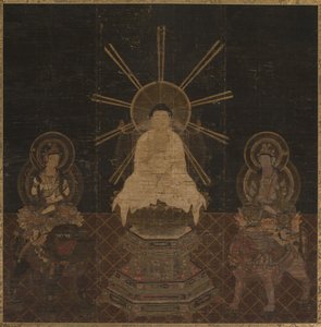 Shaka részt vett Fugen és Monju, 1185-1333. alkotó: Unbekannt