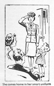 Elegáns egyenruhájában jön haza, 1940 alkotó: Unbekannt