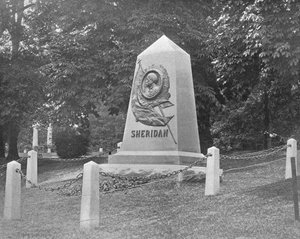 Sheridans Tomb, Arlington National Cemetery, Virginia, USA, 1900 körül. alkotó: Unbekannt
