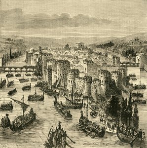 Párizs ostroma a norvégek által, 845, 1890. alkotó: Unbekannt