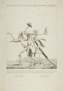 A chouanok és más ellenforradalmárok leírása, kb. 1793. alkotó: Unbekannt