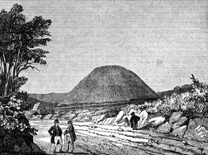 Silbury Hill, Wiltshire, Anglia, 1836 alkotó: Unbekannt