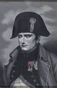 I. Bonaparte Napóleon császár selyemfonású portréja 1769-1821 alkotó: Unbekannt