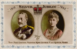 Ezüstjubileum 1910-1935, május 6. - V. György király és Mária királyné, 1935. alkotó: Unbekannt