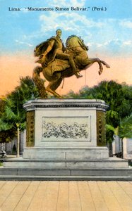 Simon Bolivar emlékmű, Lima, Peru, 20. század eleje alkotó: Unbekannt