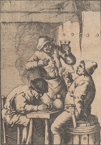 Énekesnő két dohányos között, 1610-85. alkotó: Unbekannt