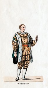 Sir Nicholas Vaux, Shakespeares-darab jelmezterve, VIII. Henry, 19. század alkotó: Unbekannt
