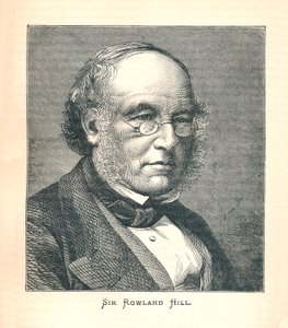 Sir Rowland Hill, a postai bélyeg szerzője, 1893. alkotó: Unbekannt