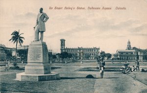 Sir Stuart Steuart Baileys szobor, Dalhousie tér, Kalkutta, 1910 alkotó: Unbekannt