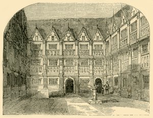 Sir Thomas Greshams ház a Bishopsgate utcában, 1872. alkotó: Unbekannt