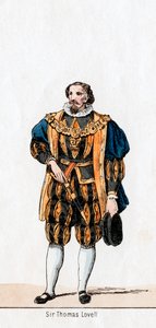 Sir Thomas Lovell, Shakespeare-színmű jelmezterve, VIII. Henry, 19. század alkotó: Unbekannt