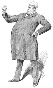 Sir William Harcourt egy izgalmas pillanatban, 1890-es évek 1906 alkotó: Unbekannt