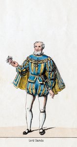 Sir William Sands, Shakespeare VIII. Henry című darabjának jelmezterve, 19. század alkotó: Unbekannt