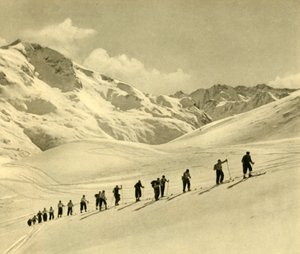 Sílecke, Arlberg, Ausztria, 1935. alkotó: Unbekannt