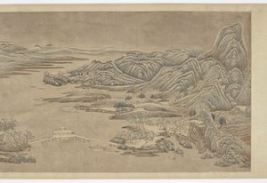 Hóeltakarítás a hegyeken és a folyókon, Wang Wei után, 16-17. század. alkotó: Unbekannt
