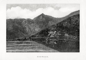 Snowdon, Wales, 1896 alkotó: Unbekannt