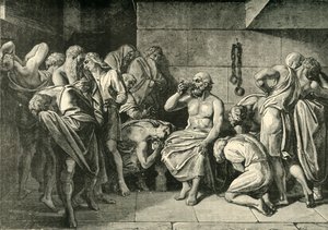 Szókratész issza a bürököt, 1890. alkotó: Unbekannt