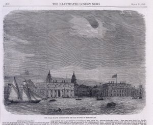 Napfogyatkozás a Greenwichi Királyi Obszervatórium felett, 1858 alkotó: Unbekannt