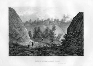 A Passaic-vízesés forrása, New Jersey, 1855 alkotó: Unbekannt