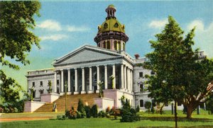 South Carolina State Capitol, Columbia, S.C., 1942. alkotó: Unbekannt