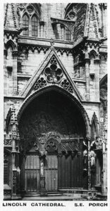 Délkeleti veranda, Lincoln Katedrális, 1920-as évek alkotó: Unbekannt