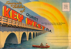 A Quaint Key West Fla. szuvenírmappája – New Highway, 1940-es évek alkotó: Unbekannt