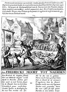 Spanyol csapatok épületeket gyújtottak fel és mészároltak le a spanyol uralom alatt Hollandiában, 1567-73 alkotó: Unbekannt