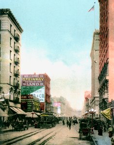 Spring Street, Los Angeles, California, USA, 1900-as évek alkotó: Unbekannt