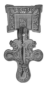 Négyzetfejű fibula, a Ragley Parkból, Warwickshire-ből, 1893 alkotó: Unbekannt