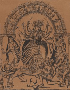 Sri Sri Durga, kb. 1875-80. alkotó: Unbekannt