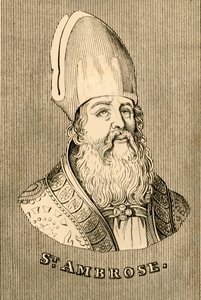 St. Ambrose, c340-397, 1830. alkotó: Unbekannt