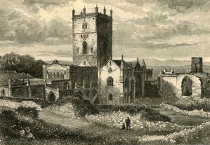 St. Davids Cathedral and the College, északkeletről, 1898. alkotó: Unbekannt