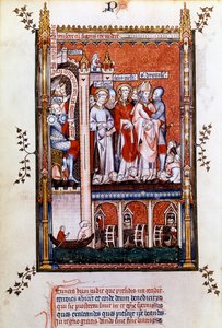 Szent Dénes mártírokat mutat be, 1317 alkotó: Unbekannt