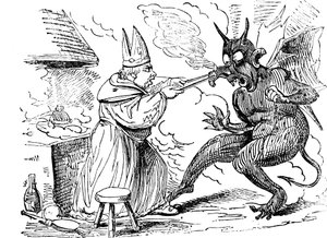 Szent Dunstan és az ördög, 1826 alkotó: Unbekannt