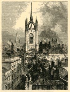 St. Dunstans-in-the-East, 1872. alkotó: Unbekannt