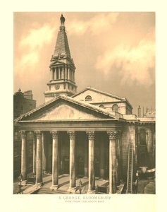 St George, Bloomsbury, kilátás délkeletről, 19. század közepe-vége. alkotó: Unbekannt