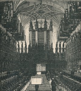 St. Georges Chapel: The Choir, Looking West, 1895 alkotó: Unbekannt