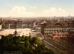 Szent Izsák tér, Szentpétervár, Oroszország, c1890-c1905 alkotó: Unbekannt