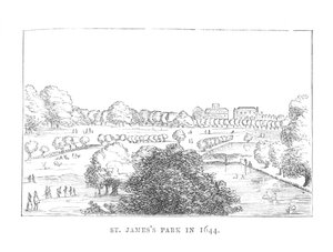 A St. James Park 1644-ben, 1870 körül alkotó: Unbekannt