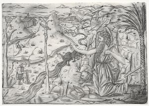 Bűnbánati Szent Jeromos c. 1480-1500. alkotó: Unbekannt