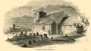 St Martins Church, Canterbury, Kent, 1850. alkotó: Unbekannt