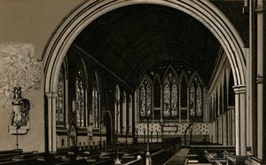 Szent Miklós templom, belső, 1880. alkotó: Unbekannt
