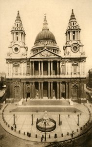 St. Pauls Cathedral, London, 1924. alkotó: Unbekannt