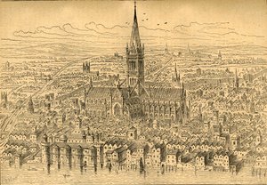 St. Pauls és a környék 1540-ben, 1897-ben. alkotó: Unbekannt