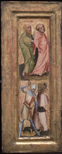 Szent Péter és Szent Pál, Szent György és Nagy Szent Jakab, c. 1424. alkotó: Unbekannt