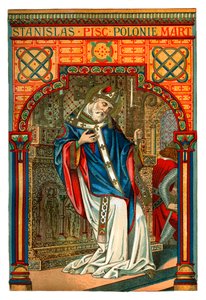 Szent Stanislas, 11. századi lengyel püspök és vértanú, 1886 alkotó: Unbekannt