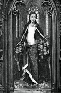 Szent Orsolya és a Szent Szűzek, Szent Orsolya ereklyetartójából, 1489, 1870 alkotó: Unbekannt