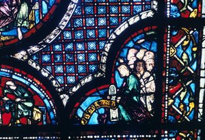Ólomüveg, Chartres-i katedrális, Franciaország, 1194-1260 alkotó: Unbekannt