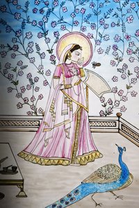 Ólomüveg Iskcon templomban, Londonban, Grande-Bretagne-ban alkotó: Unbekannt